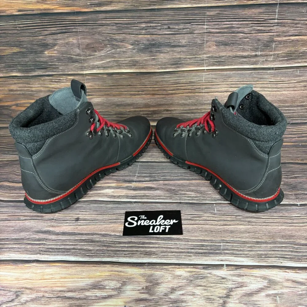Cole Haan ZeroGran Men's Dark Gray Red‎ Hiking Boots